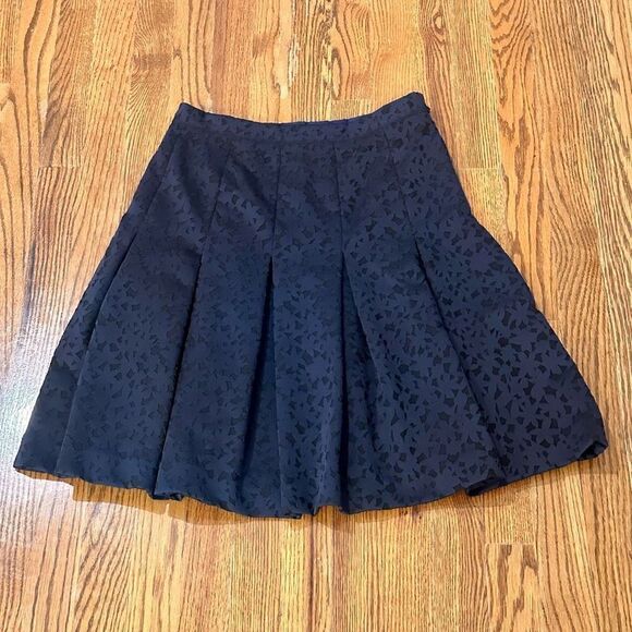 Worth Navy Cutout Pencil Skirt - Picture 1 of 6